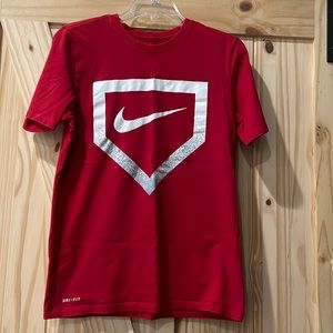 Nike Red Baseball Shirt EUC